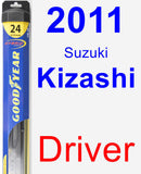 Driver Wiper Blade for 2011 Suzuki Kizashi - Hybrid