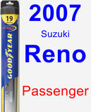 Passenger Wiper Blade for 2007 Suzuki Reno - Hybrid