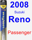 Passenger Wiper Blade for 2008 Suzuki Reno - Hybrid