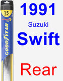 Rear Wiper Blade for 1991 Suzuki Swift - Hybrid