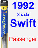 Passenger Wiper Blade for 1992 Suzuki Swift - Hybrid