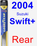 Rear Wiper Blade for 2004 Suzuki Swift+ - Hybrid