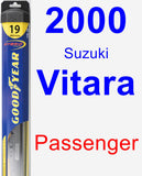 Passenger Wiper Blade for 2000 Suzuki Vitara - Hybrid