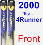 Front Wiper Blade Pack for 2000 Toyota 4Runner - Hybrid