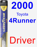 Driver Wiper Blade for 2000 Toyota 4Runner - Hybrid