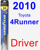 Driver Wiper Blade for 2010 Toyota 4Runner - Hybrid