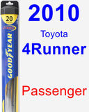 Passenger Wiper Blade for 2010 Toyota 4Runner - Hybrid