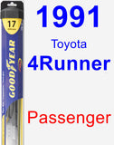 Passenger Wiper Blade for 1991 Toyota 4Runner - Hybrid