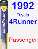 Passenger Wiper Blade for 1992 Toyota 4Runner - Hybrid