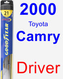 Driver Wiper Blade for 2000 Toyota Camry - Hybrid