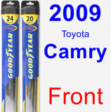 Front Wiper Blade Pack for 2009 Toyota Camry - Hybrid