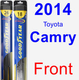 Front Wiper Blade Pack for 2014 Toyota Camry - Hybrid