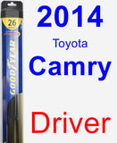 Driver Wiper Blade for 2014 Toyota Camry - Hybrid