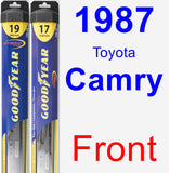 Front Wiper Blade Pack for 1987 Toyota Camry - Hybrid