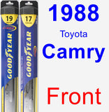 Front Wiper Blade Pack for 1988 Toyota Camry - Hybrid