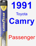 Passenger Wiper Blade for 1991 Toyota Camry - Hybrid