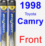 Front Wiper Blade Pack for 1998 Toyota Camry - Hybrid