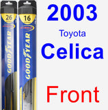 Front Wiper Blade Pack for 2003 Toyota Celica - Hybrid