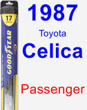 Passenger Wiper Blade for 1987 Toyota Celica - Hybrid