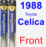 Front Wiper Blade Pack for 1988 Toyota Celica - Hybrid