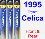 Front & Rear Wiper Blade Pack for 1995 Toyota Celica - Hybrid