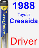 Driver Wiper Blade for 1988 Toyota Cressida - Hybrid