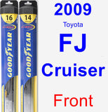 Front Wiper Blade Pack for 2009 Toyota FJ Cruiser - Hybrid