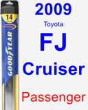 Passenger Wiper Blade for 2009 Toyota FJ Cruiser - Hybrid