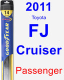 Passenger Wiper Blade for 2011 Toyota FJ Cruiser - Hybrid