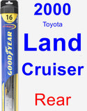 Rear Wiper Blade for 2000 Toyota Land Cruiser - Hybrid