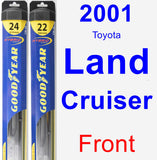 Front Wiper Blade Pack for 2001 Toyota Land Cruiser - Hybrid