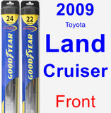 Front Wiper Blade Pack for 2009 Toyota Land Cruiser - Hybrid