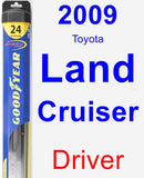 Driver Wiper Blade for 2009 Toyota Land Cruiser - Hybrid