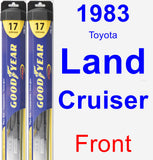 Front Wiper Blade Pack for 1983 Toyota Land Cruiser - Hybrid