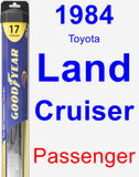 Passenger Wiper Blade for 1984 Toyota Land Cruiser - Hybrid