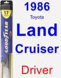 Driver Wiper Blade for 1986 Toyota Land Cruiser - Hybrid