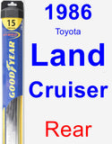 Rear Wiper Blade for 1986 Toyota Land Cruiser - Hybrid