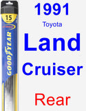 Rear Wiper Blade for 1991 Toyota Land Cruiser - Hybrid