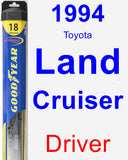 Driver Wiper Blade for 1994 Toyota Land Cruiser - Hybrid