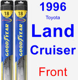 Front Wiper Blade Pack for 1996 Toyota Land Cruiser - Hybrid