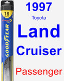 Passenger Wiper Blade for 1997 Toyota Land Cruiser - Hybrid