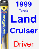 Driver Wiper Blade for 1999 Toyota Land Cruiser - Hybrid