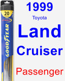 Passenger Wiper Blade for 1999 Toyota Land Cruiser - Hybrid