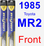 Front Wiper Blade Pack for 1985 Toyota MR2 - Hybrid