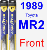 Front Wiper Blade Pack for 1989 Toyota MR2 - Hybrid