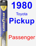 Passenger Wiper Blade for 1980 Toyota Pickup - Hybrid