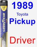 Driver Wiper Blade for 1989 Toyota Pickup - Hybrid