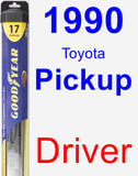 Driver Wiper Blade for 1990 Toyota Pickup - Hybrid