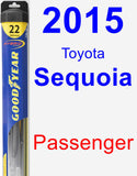 Passenger Wiper Blade for 2015 Toyota Sequoia - Hybrid