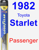 Passenger Wiper Blade for 1982 Toyota Starlet - Hybrid